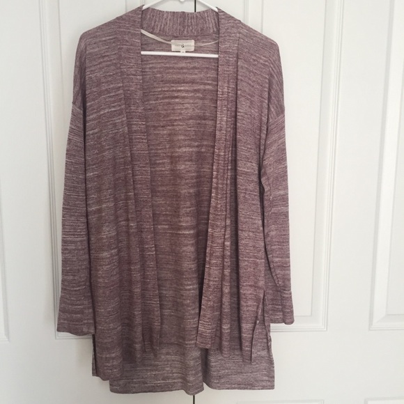 Lou & Grey Spacedyed Purple Open Cardigan XS - Picture 2 of 4